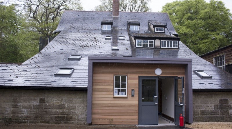 Landscape photo of chalet in Wytham Woods